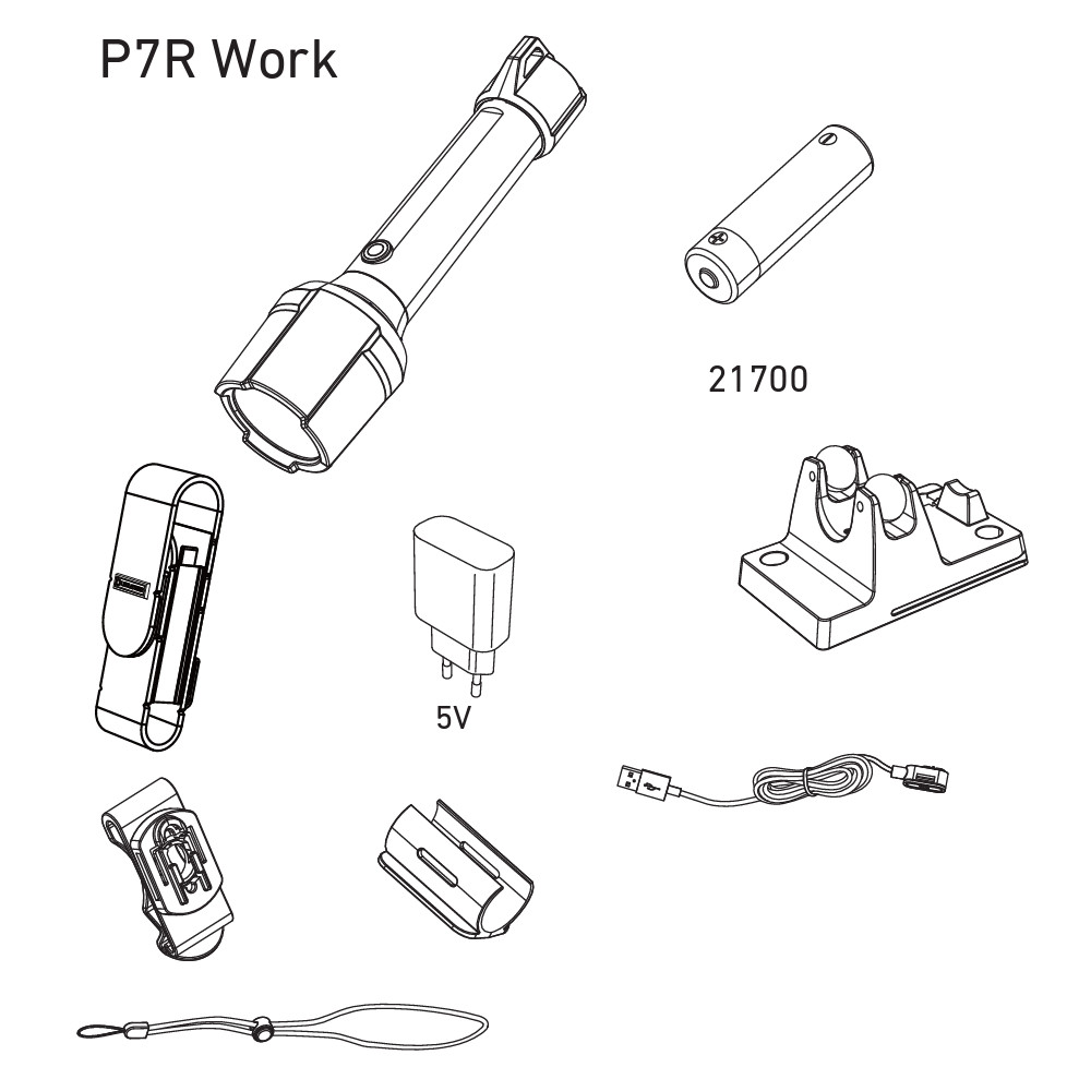 Latarki Ledlenser – P7R Work zestaw